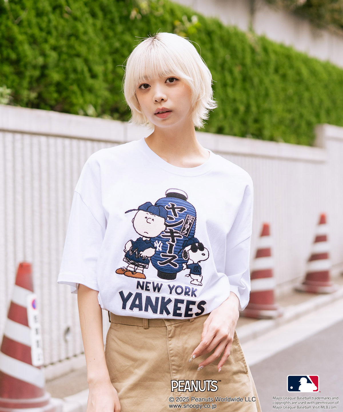 PEANUTS×MLB】オリジナルデザイン 和柄Tシャツ ドジャース ヤンキース