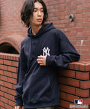 【MLB/メジャーリーグベースボール】裏起毛 バックロゴ フーディー プルオーバーパーカー