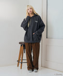 【DISNEY/ディズニー】＜ナイトメアー・ビフォア・クリスマス＞＜ディズニーヴィランズ＞ビッグシルエット 裏起毛 プルオーバーパーカー フーディー ドロップショルダー オーバーサイズ