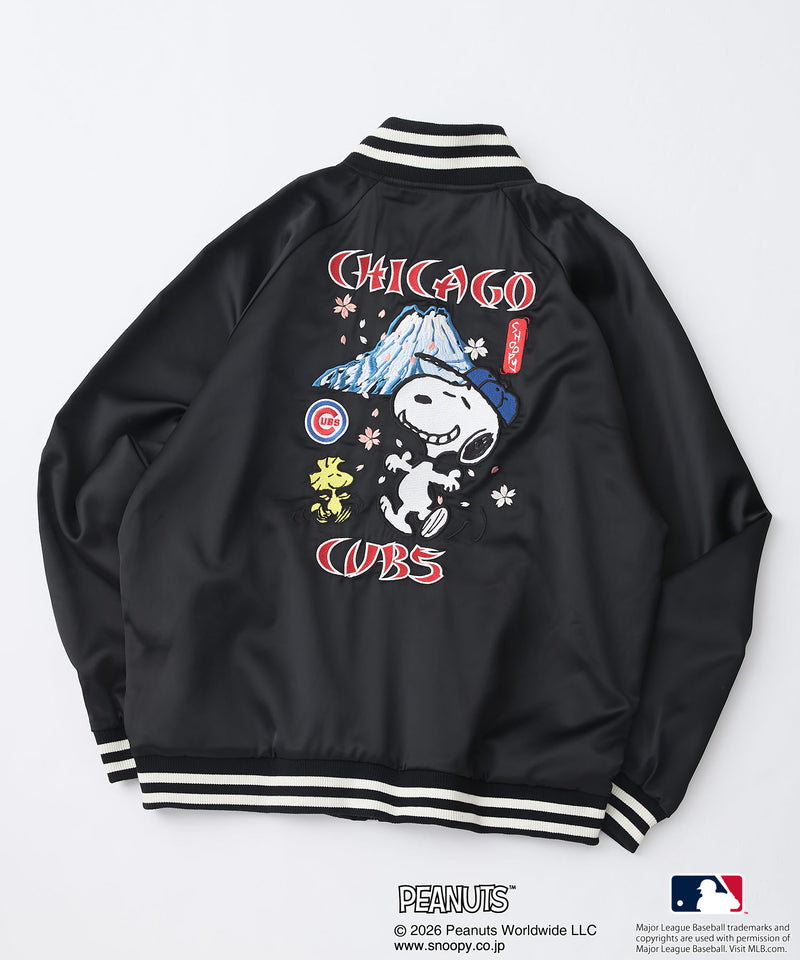 PEANUTS×MLB】オリジナルデザイン 和柄スカジャン ドジャース
