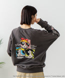 【DISCUS×THE POWERPUFF GIRLS】キャラクタープリントスウェットトレーナー メンズ レディース ユニセックス