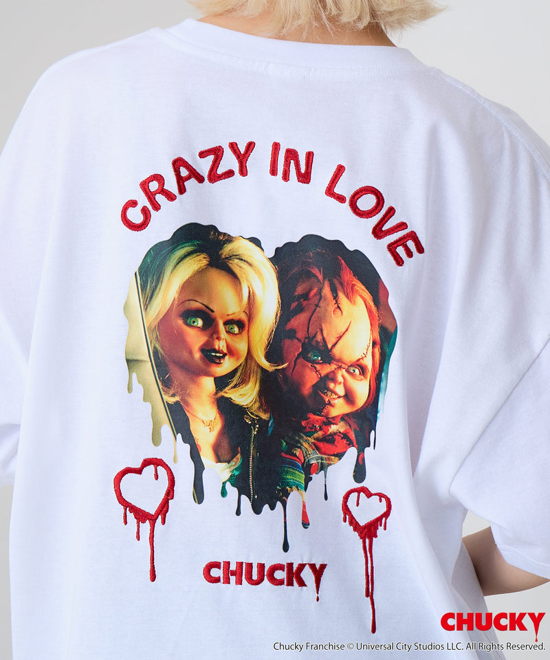 CHUCKY/チャッキー】オリジナルデザインTシャツ 刺繍 ドロップ