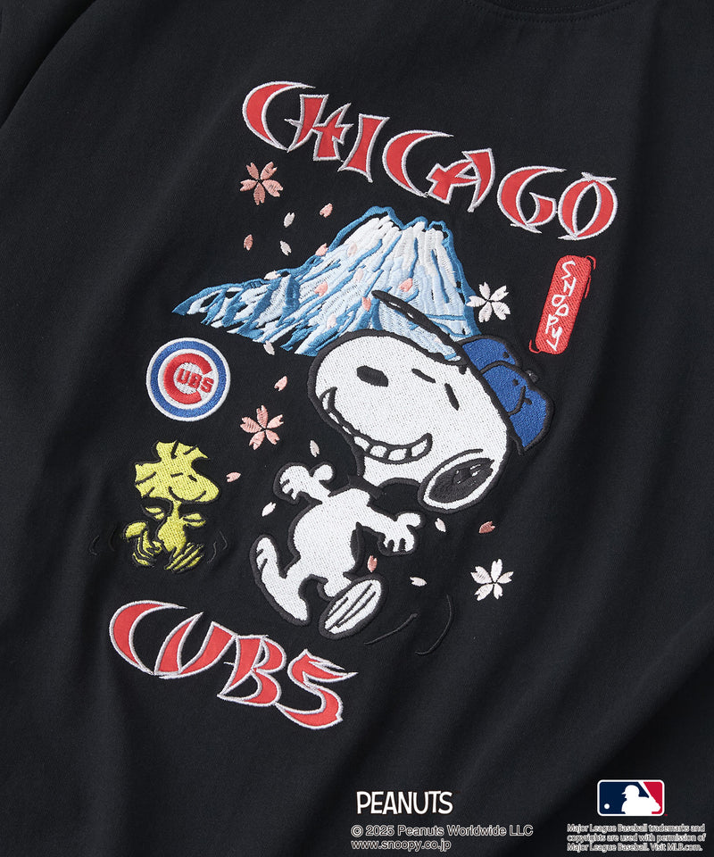 【PEANUTS×MLB】オリジナルデザイン 和柄Ｔシャツ ドジャース ヤンキース カブス スーベニア