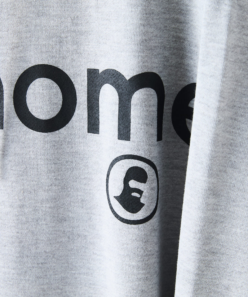 【BRKNHOME/ブロークンホーム】カレッジロゴ プリント フルジップ スウェットパーカー