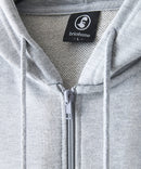 【BRKNHOME/ブロークンホーム】カレッジロゴ プリント フルジップ スウェットパーカー