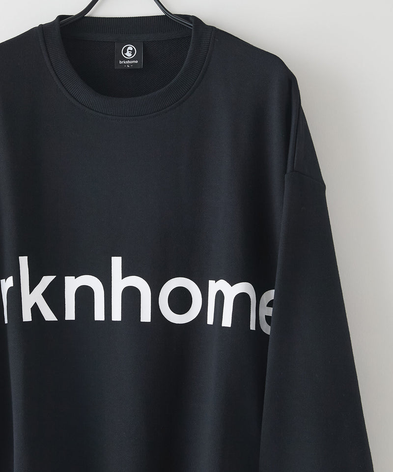 【BRKNHOME/ブロークンホーム】ブランドロゴ プリント スウェットトレーナー