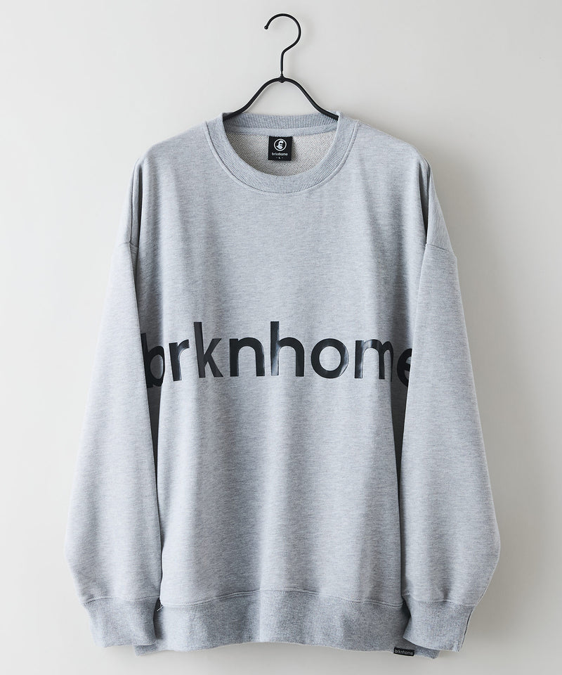 【BRKNHOME/ブロークンホーム】ブランドロゴ プリント スウェットトレーナー