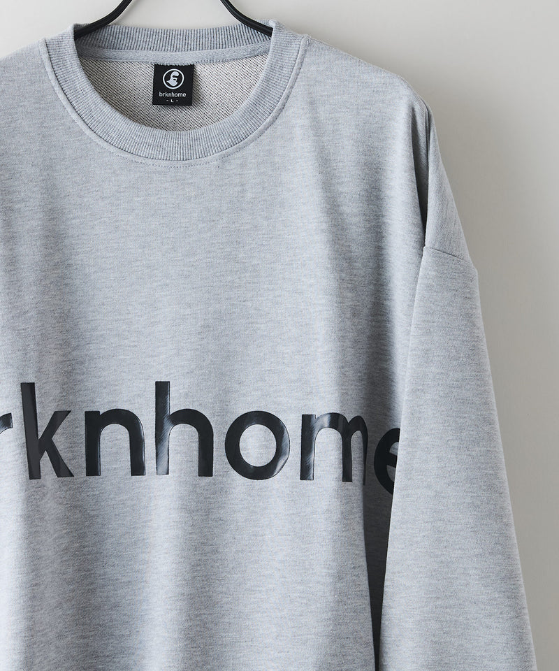 【BRKNHOME/ブロークンホーム】ブランドロゴ プリント スウェットトレーナー