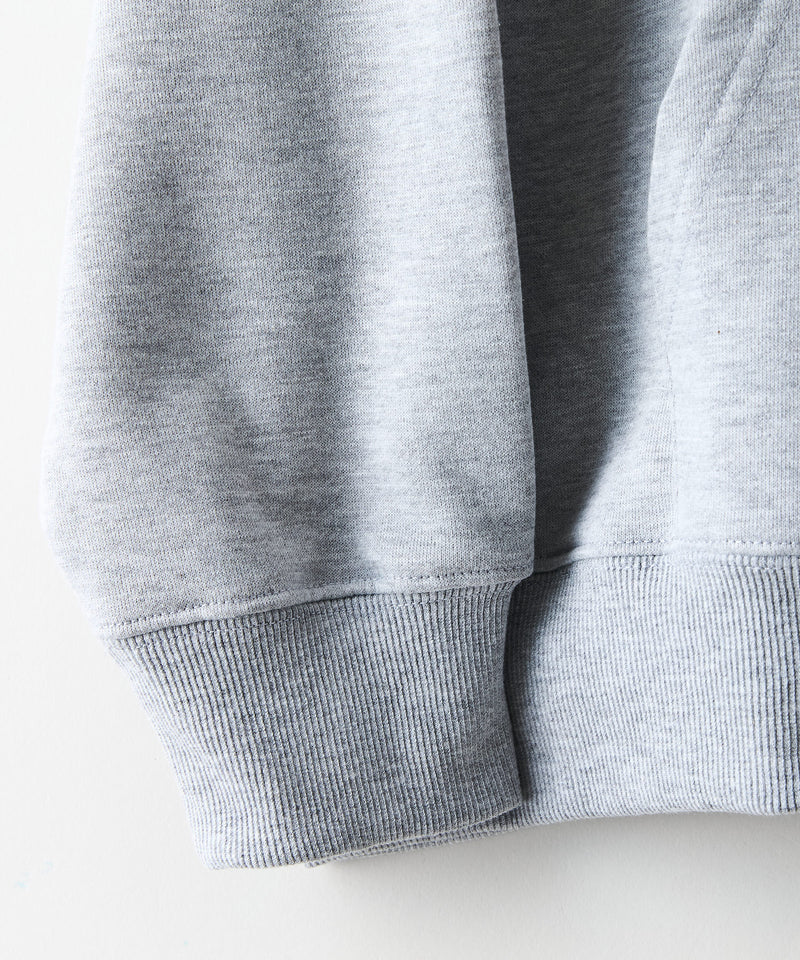 【SAVIER：サビアー】NY ロゴ刺繍 ショート丈 フルジップパーカー 【セットアップ可能】