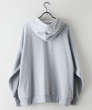 【SAVIER：サビアー】NY ロゴ刺繍 ショート丈 フルジップパーカー 【セットアップ可能】