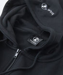 【BRKNHOME/ブロークンホーム】カレッジロゴ プリント フルジップ スウェットパーカー