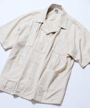 麻 レーヨン キューバシャツ【ROUGH TRADE/ラフトレード】