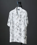 レーヨン 総柄プリント シャツ アロハ 接触冷感 レーヨン100％【BLUE STANDARD/ブルースタンダード】