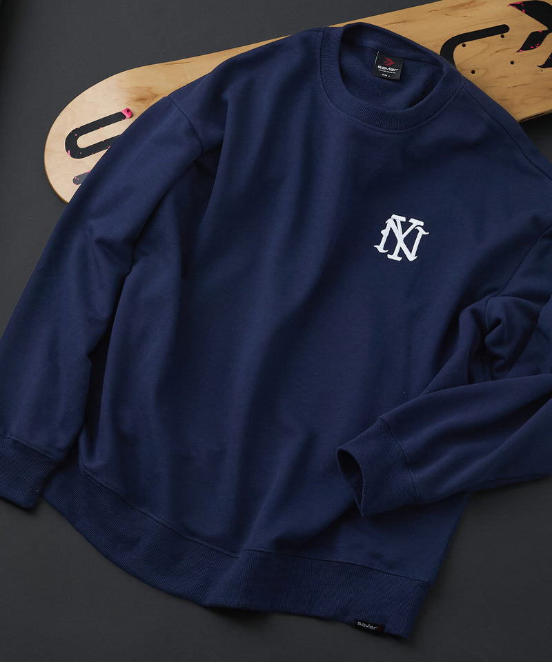 【SAVIER：サビアー】NY ロゴ刺繍 ルーズスウェット 【セットアップ可能】/NY Logo