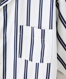 デオドラントドライ 吸水速乾 UVカット ストレッチ無地 ストライプ オープンカラーシャツ 開襟シャツ【BLUE STANDARD/ブルースタンダード】