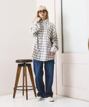 【OUTDOOR EXCHANGE/アウトドアエクスチェンジ】チェックネルシャツ