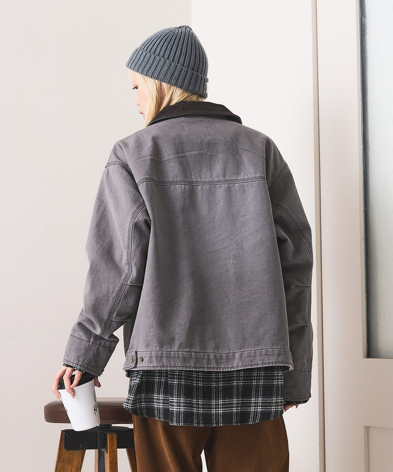 【OUTDOOR EXCHANGE/アウトドアエクスチェンジ】ダック 襟コーデュロイ ジャケット