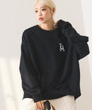 【SAVIER：サビアー】LA ロゴ刺繍 ルーズスウェット 【セットアップ可能】/ LA Logo