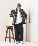 【SAVIER：サビアー】LAロゴ刺繍 スウェットパンツ【セットアップ可能】