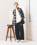 【SAVIER：サビアー】LAロゴ刺繍 スウェットパンツ【セットアップ可能】