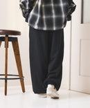 【SAVIER：サビアー】LAロゴ刺繍 スウェットパンツ【セットアップ可能】