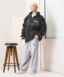 【SAVIER：サビアー】LAロゴ刺繍 スウェットパンツ【セットアップ可能】