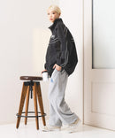 【SAVIER：サビアー】LAロゴ刺繍 スウェットパンツ【セットアップ可能】