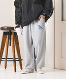【SAVIER：サビアー】LAロゴ刺繍 スウェットパンツ【セットアップ可能】