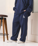 【SAVIER：サビアー】LAロゴ刺繍 スウェットパンツ【セットアップ可能】