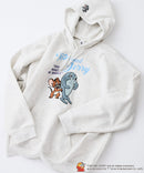 【TOM and JERRY/トムとジェリー】オリジナルデザイン 刺繍 プルオーバーパーカー フーディー ジェリー タフィー サカナ ドロップショルダー ビッグシルエット