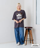 【タマ＆フレンズ～うちのタマ知りませんか？】オリジナルデザインTシャツ バイキンくん 刺繍 ドロップショルダー ユニセックス