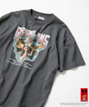 グレムリン オリジナルデザイン Tシャツ ギズモ ドロップショルダー ビッグシルエット ユニセックス チャコールグレーB柄 ❘ジーンズメイト公式オンラインショップ