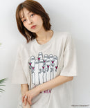 【ムーミン】 【綿100%のしっかりした生地】オリジナルデザイン キャラクター刺繍Tシャツ リトルミイ ニョロニョロ 大人カジュアル ユニセックス