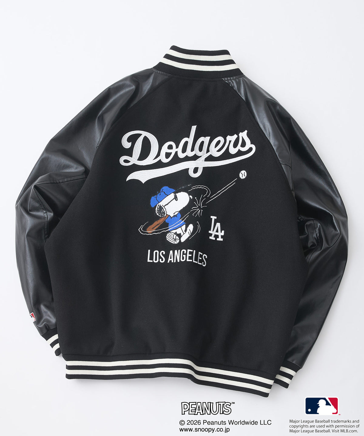 2/2-2/6再販予定【PEANUTS×MLB】オリジナルデザイン スタジャン バー