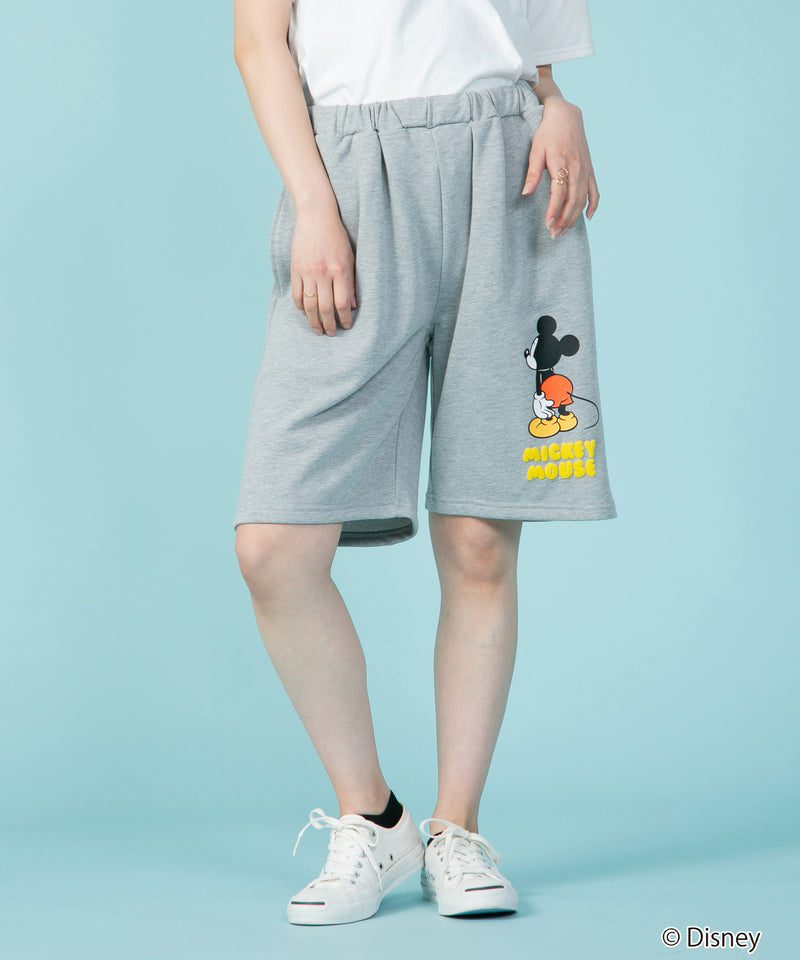 【DISNEY ディズニー】 ＜ミッキー＞別注 ミニ 裏毛  ショートパンツ OUTDOOR PRODUCTS アウトドア プロダクツ