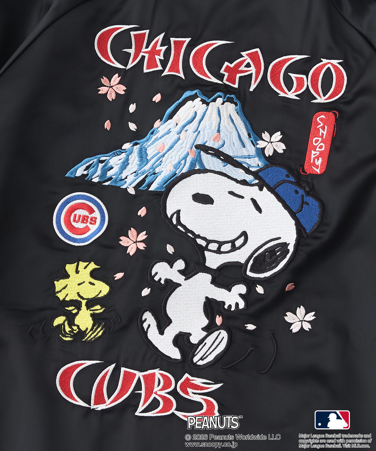 PEANUTS×MLB】オリジナルデザイン 和柄スカジャン ドジャース