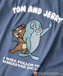 【TOM and JERRY/トムとジェリー】オリジナルデザインTシャツ 刺繍 ドロップショルダー ユニセックス