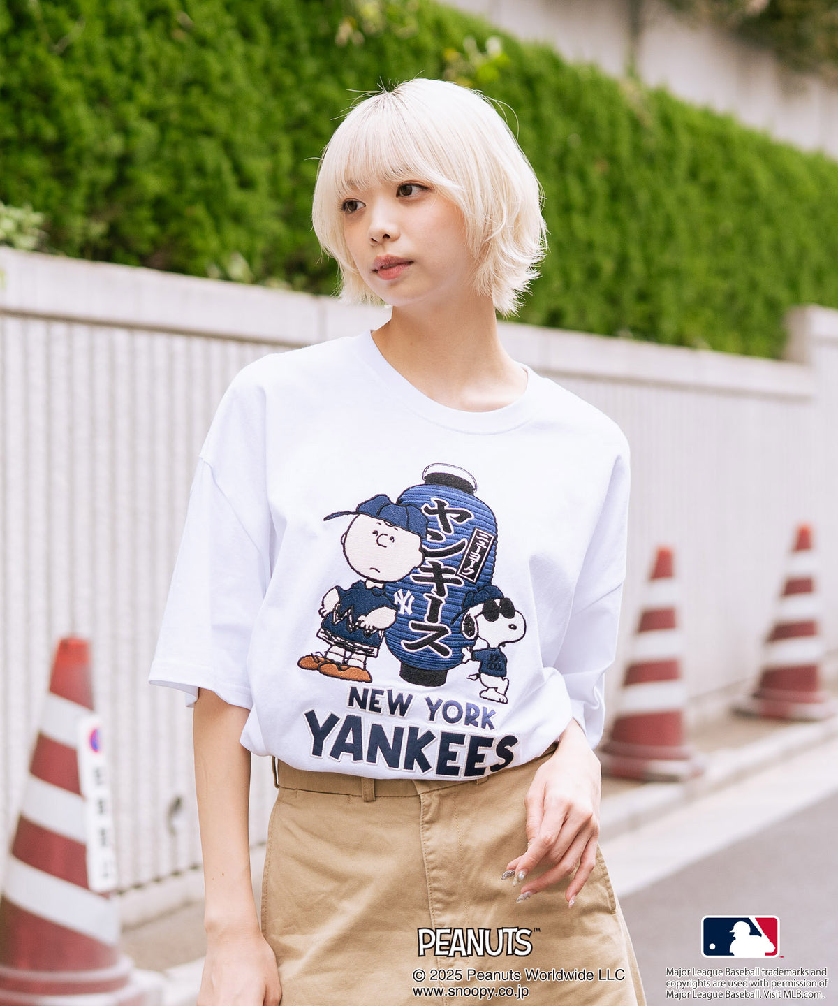 PEANUTS×MLB】オリジナルデザイン 和柄Tシャツ ドジャース ヤンキース