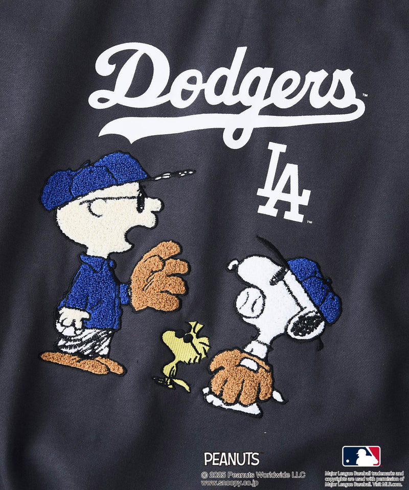 【PEANUTS×MLB】オリジナルデザイン フルジップパーカー ヤンキース ドジャース カブス キャラクター