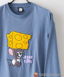 TOM AND JERRY トムとジェリー ロンT オリジナルデザイン ジェリー タフィー ドロップショルダー ビッグシルエット ユニセックス