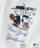 【PEANUTS×MLB】オリジナルデザイン KIDS裏起毛トレーナー キッズサイズ ヤンキース ドジャース カブス キャラクター