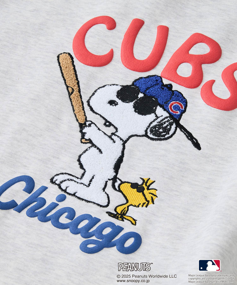 【PEANUTS×MLB】オリジナルデザイン 裏起毛トレーナー ヤンキース ドジャース カブス キャラクター