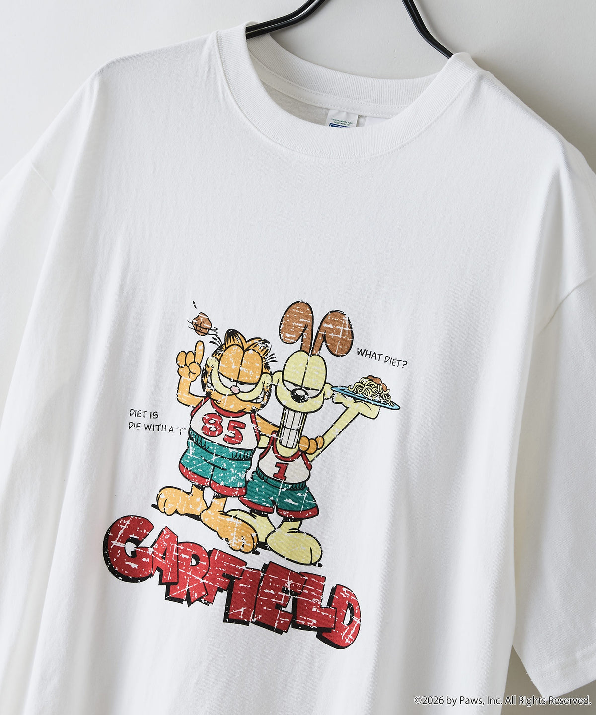 DISCUS/ディスカス】DISCUS×GARFIELD コラボプリントTシャツ