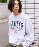 【MLB/メジャーリーグベースボール】 裏起毛 レトロロゴ クルーネックトレーナー スウェット