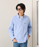 【POLO BCS/ポロビーシーエス】【カジュアル定番のオックスを王道のボタンダウンスタイルに！】ヘビーオックスボタンダウンシャツ レギュラーフィット ワンポイント刺繍 背面ボックスプリーツ ベーシック シンプル ユニセックス