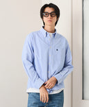 【POLO BCS/ポロビーシーエス】【カジュアル定番のオックスを王道のボタンダウンスタイルに！】ヘビーオックスボタンダウンシャツ レギュラーフィット ワンポイント刺繍 背面ボックスプリーツ ベーシック シンプル ユニセックス