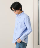 【POLO BCS/ポロビーシーエス】【カジュアル定番のオックスを王道のボタンダウンスタイルに！】ヘビーオックスボタンダウンシャツ レギュラーフィット ワンポイント刺繍 背面ボックスプリーツ ベーシック シンプル ユニセックス