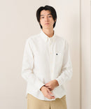 【POLO BCS/ポロビーシーエス】【カジュアル定番のオックスを王道のボタンダウンスタイルに！】ヘビーオックスボタンダウンシャツ レギュラーフィット ワンポイント刺繍 背面ボックスプリーツ ベーシック シンプル ユニセックス
