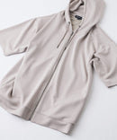 接触冷感 COOLスムース5分袖パーカー 【BLUE STANDARD/ブルースタンダード】