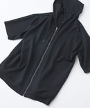 接触冷感 COOLスムース5分袖パーカー 【BLUE STANDARD/ブルースタンダード】